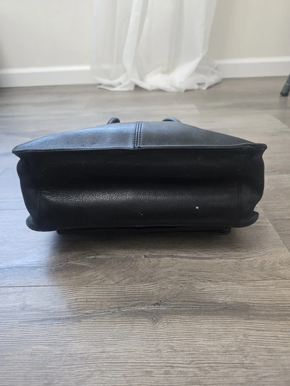Fossil Shoulder Bag Leather Black Vintage Top Handles